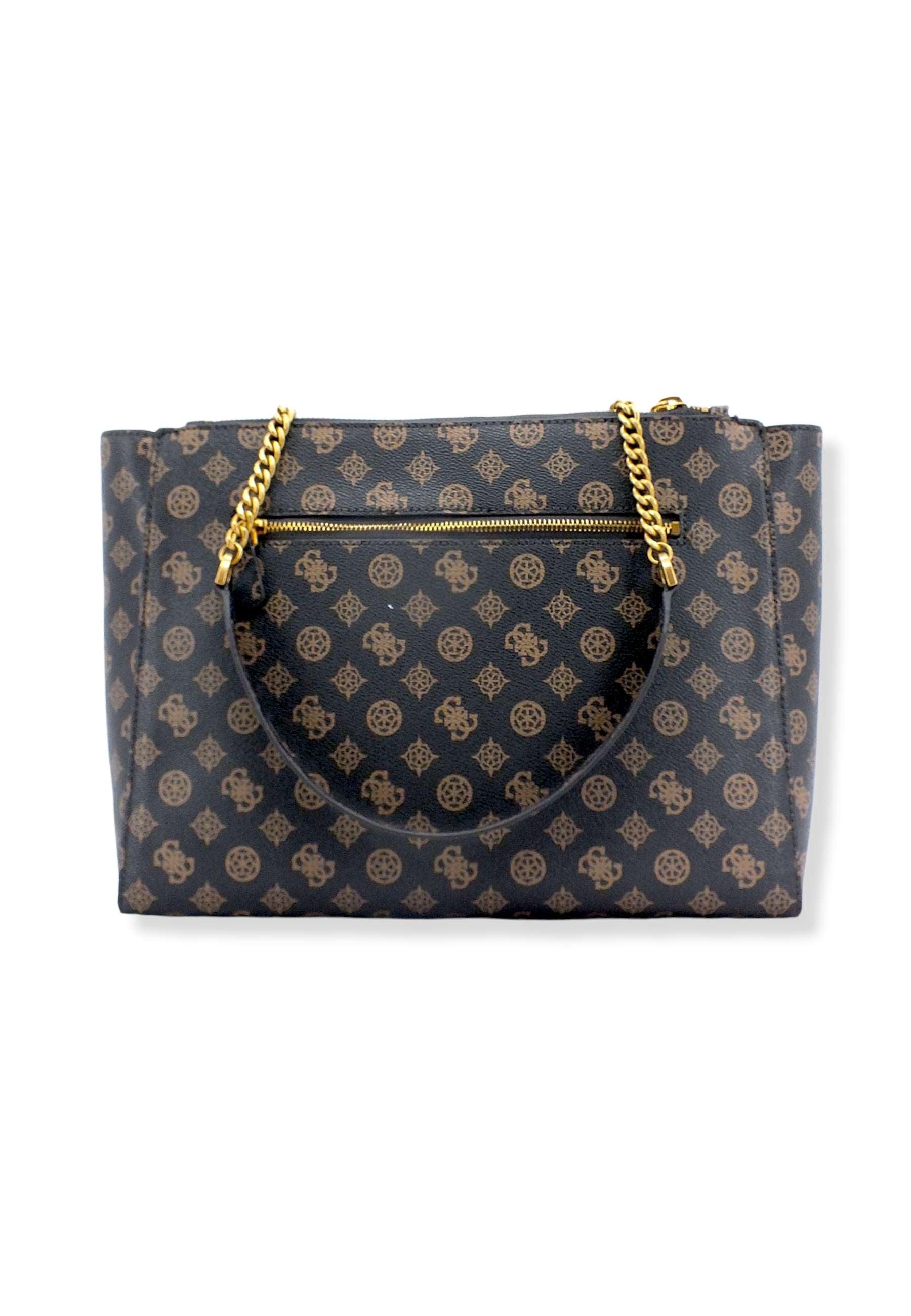 GUESS Borsa Centre Stage Marrone Mocha Logo PB850423 - Sandrini Calzature e Abbigliamento