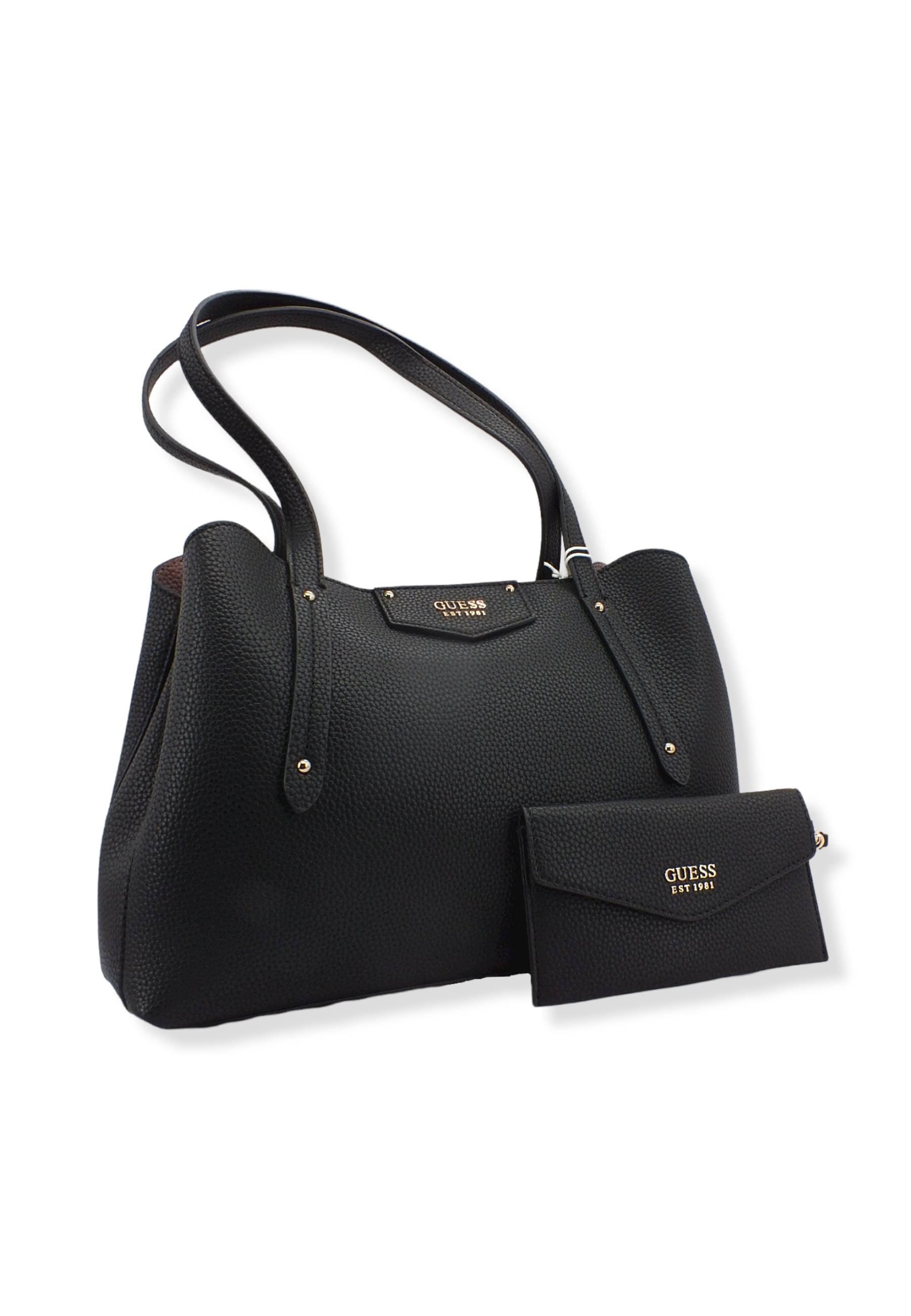 GUESS Borsa Con Pochette Eco Brenton Black EVG839009 - Sandrini Calzature e Abbigliamento