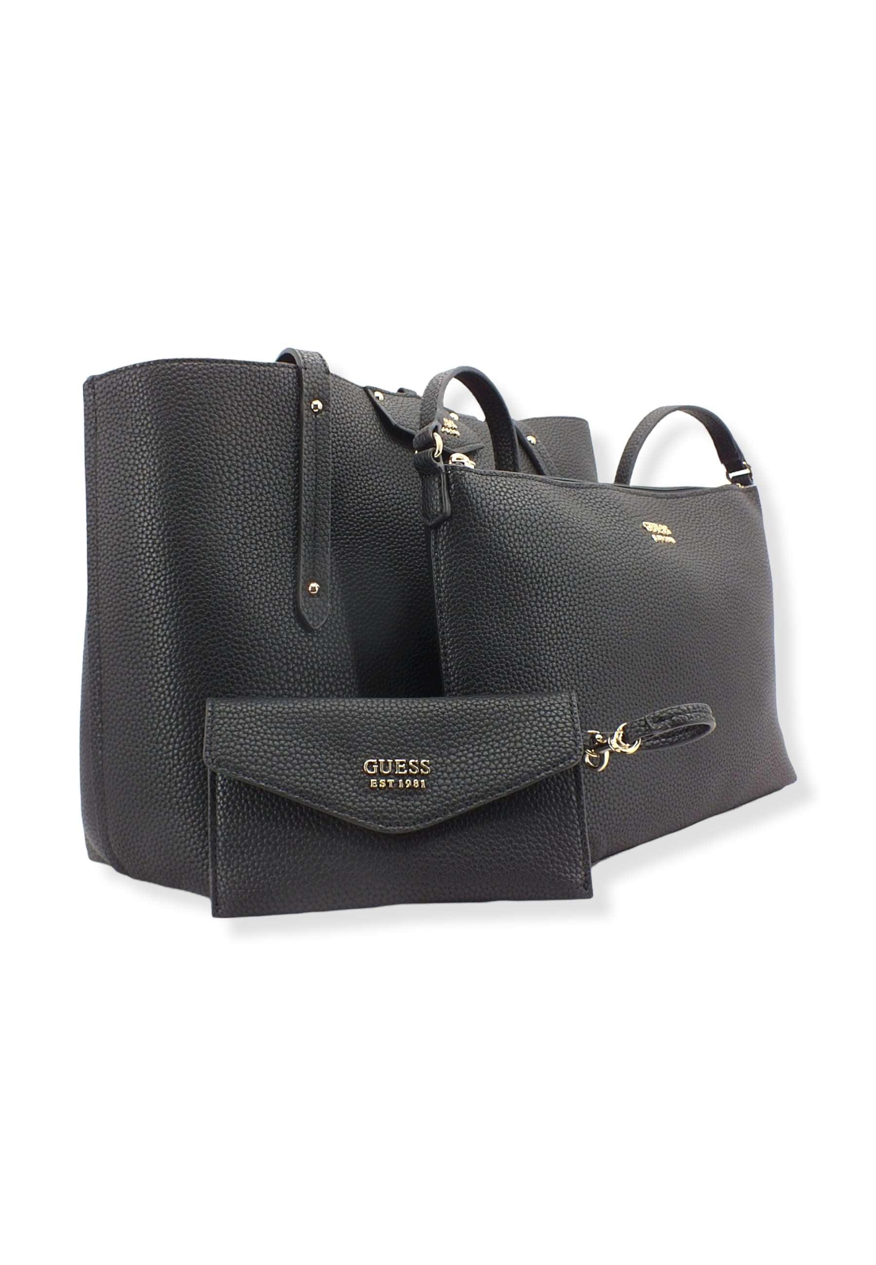 GUESS Borsa Con Pochette Eco Brenton Black EVG839023 - Sandrini Calzature e Abbigliamento