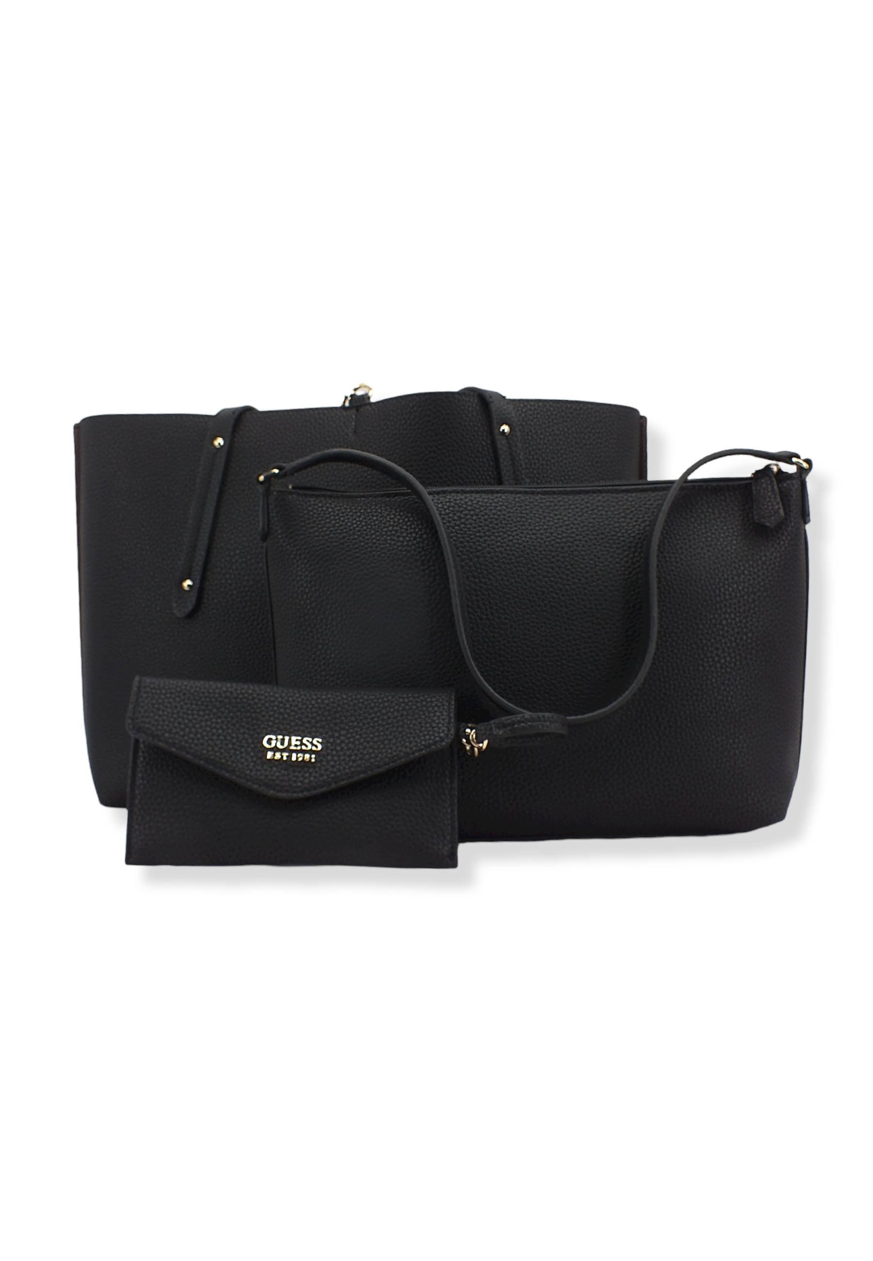 GUESS Borsa Con Pochette Eco Brenton Black EVG839023 - Sandrini Calzature e Abbigliamento