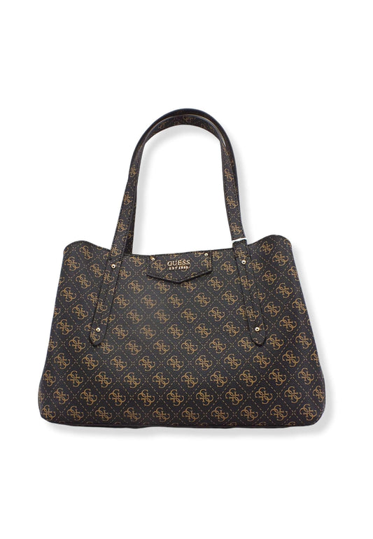 GUESS Borsa Con Pochette Eco Brenton Brown Logo ESG839009 - Sandrini Calzature e Abbigliamento