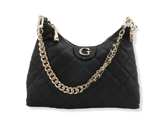 GUESS Borsa Gillian Hobo Quilted Black QG839402 - Sandrini Calzature e Abbigliamento