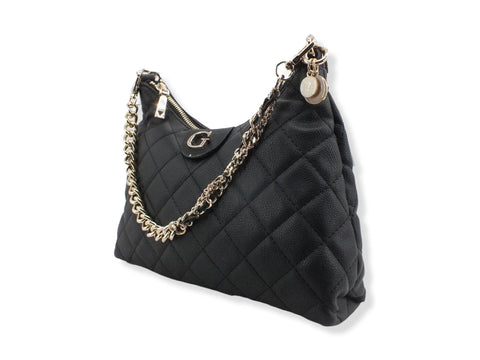 GUESS Borsa Gillian Hobo Quilted Black QG839402 - Sandrini Calzature e Abbigliamento