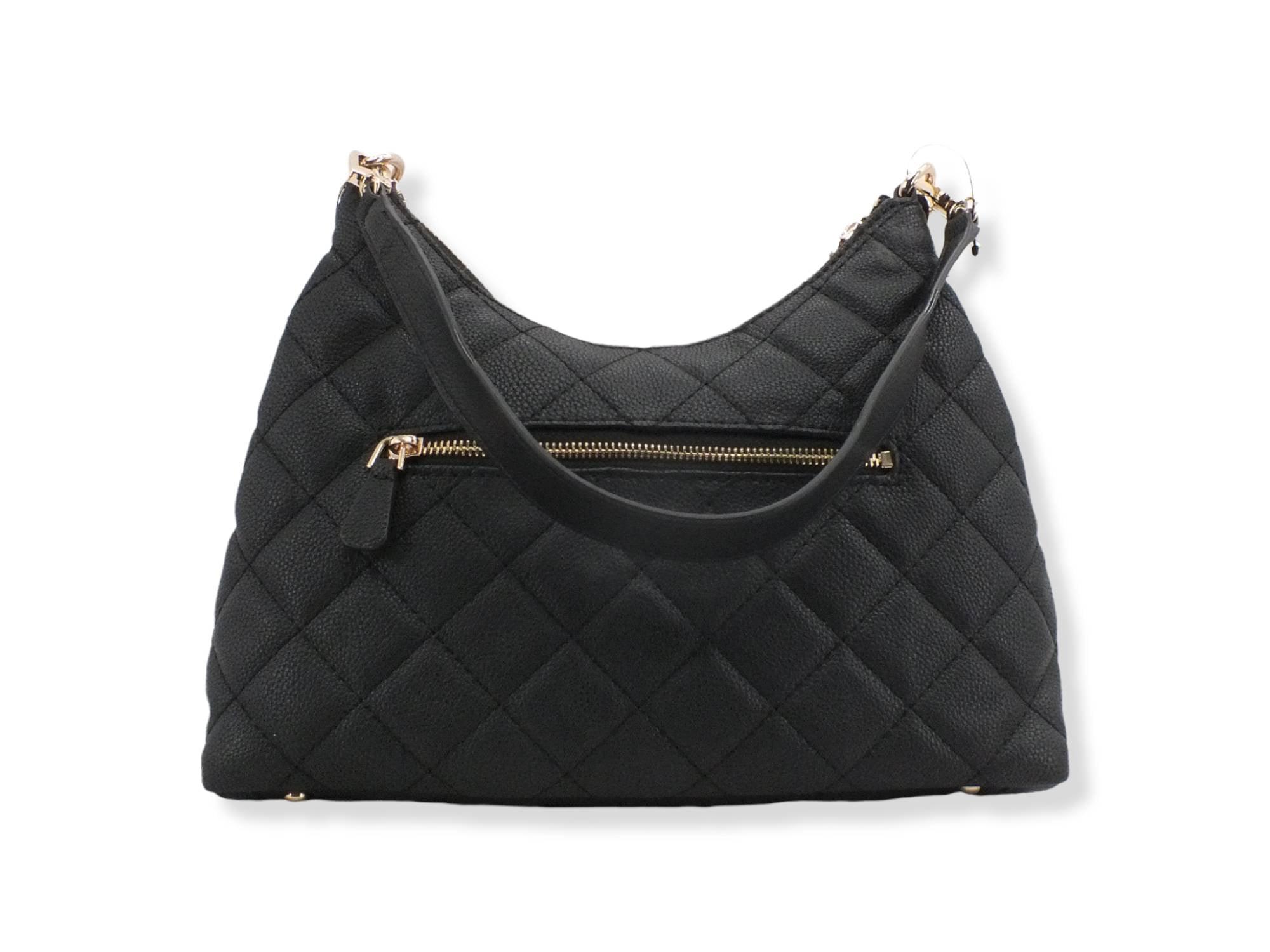 GUESS Borsa Gillian Hobo Quilted Black QG839402 - Sandrini Calzature e Abbigliamento