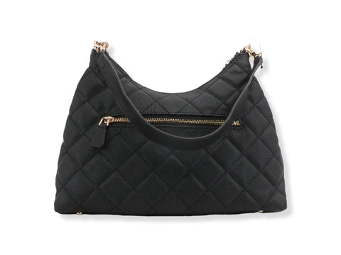 GUESS Borsa Gillian Hobo Quilted Black QG839402 - Sandrini Calzature e Abbigliamento