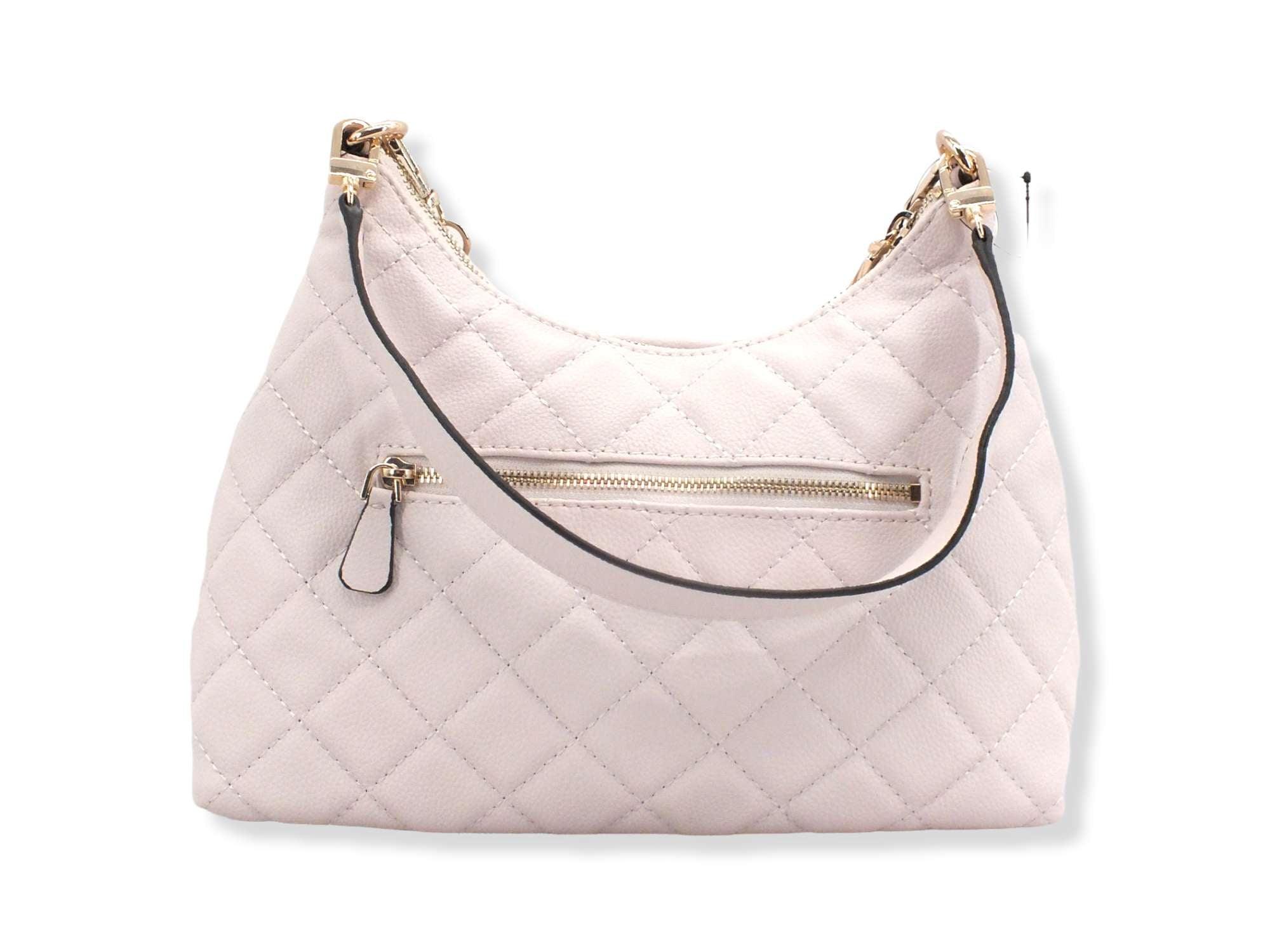 GUESS Borsa Gillian Hobo Quilted Grigio Stone QG839402 - Sandrini Calzature e Abbigliamento