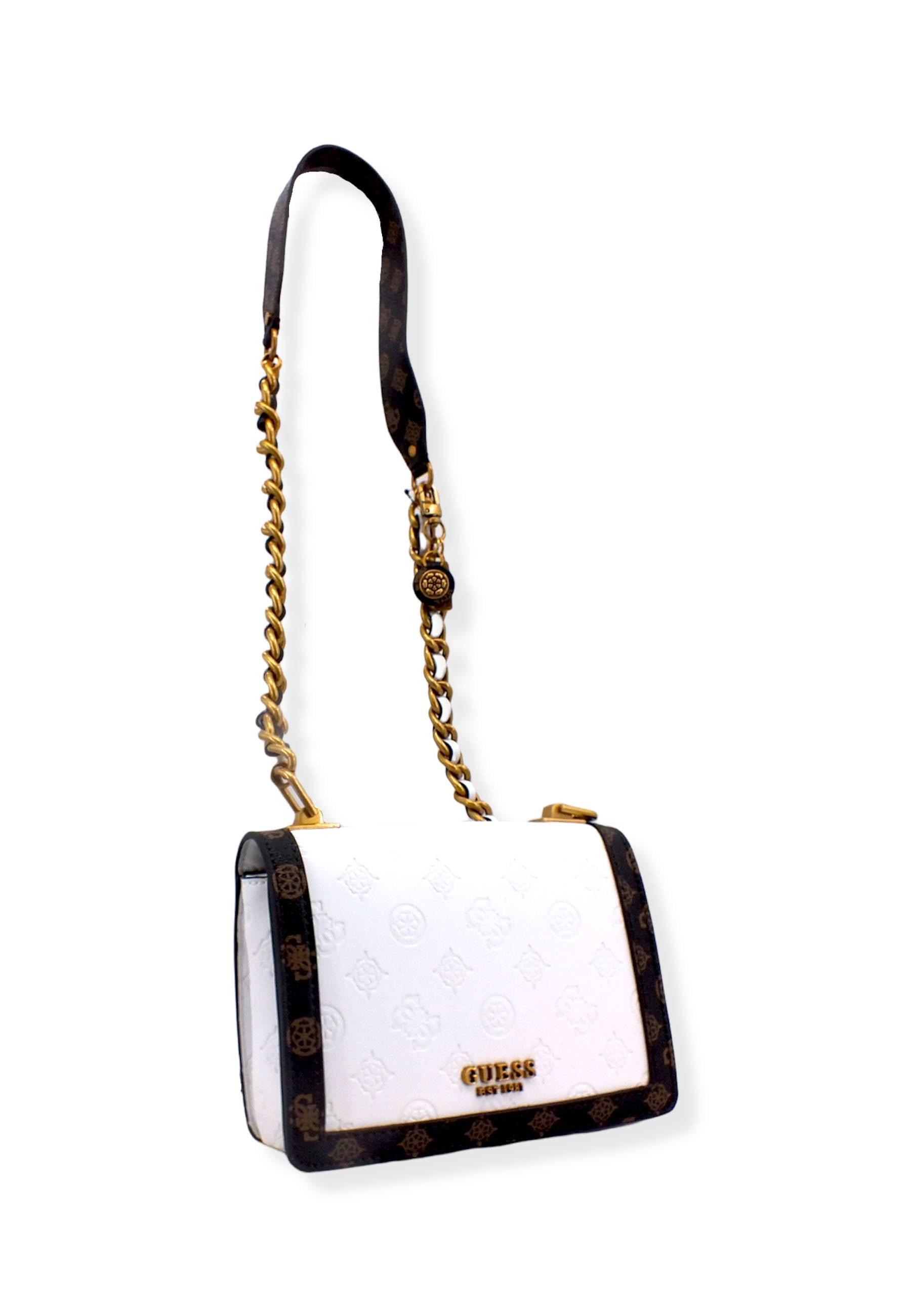 GUESS Borsa Tracolla Abey Crossbody White Logo Multi PB855821 - Sandrini Calzature e Abbigliamento