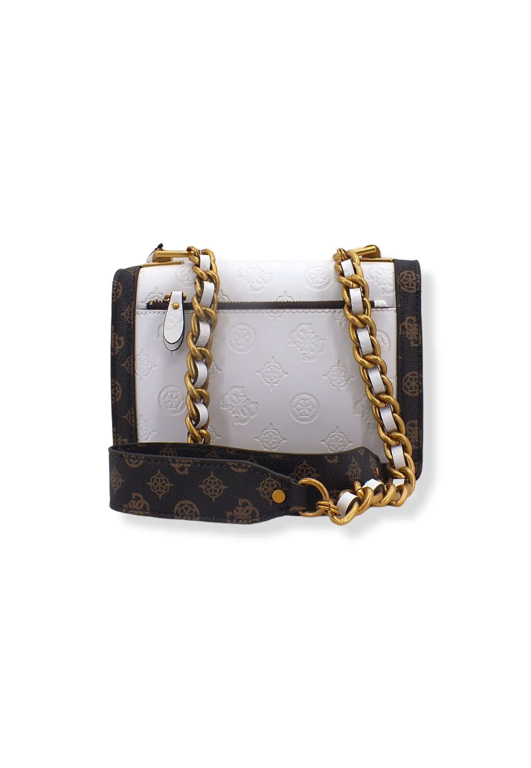 GUESS Borsa Tracolla Abey Crossbody White Logo Multi PB855821 - Sandrini Calzature e Abbigliamento