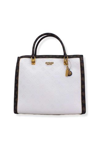 GUESS Borsa Tracolla Abey Tote White Logo Multi PB855823 - Sandrini Calzature e Abbigliamento