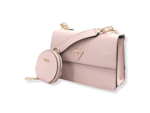 GUESS Borsa Tracolla Alexie Crossbody Flap Light Rose VG841619 - Sandrini Calzature e Abbigliamento