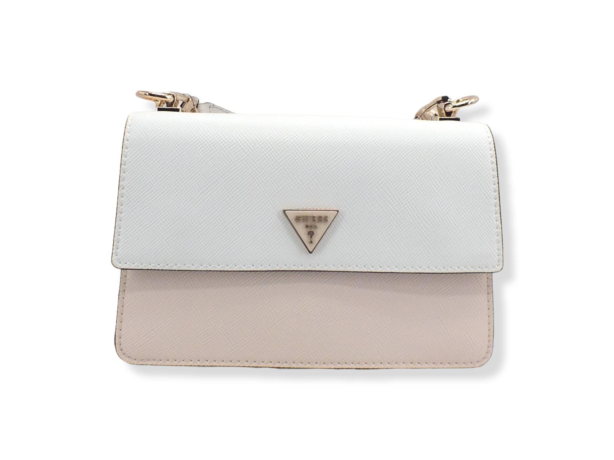 GUESS Borsa Tracolla Alexie Crossbody Flap White Multi VG841619 - Sandrini Calzature e Abbigliamento