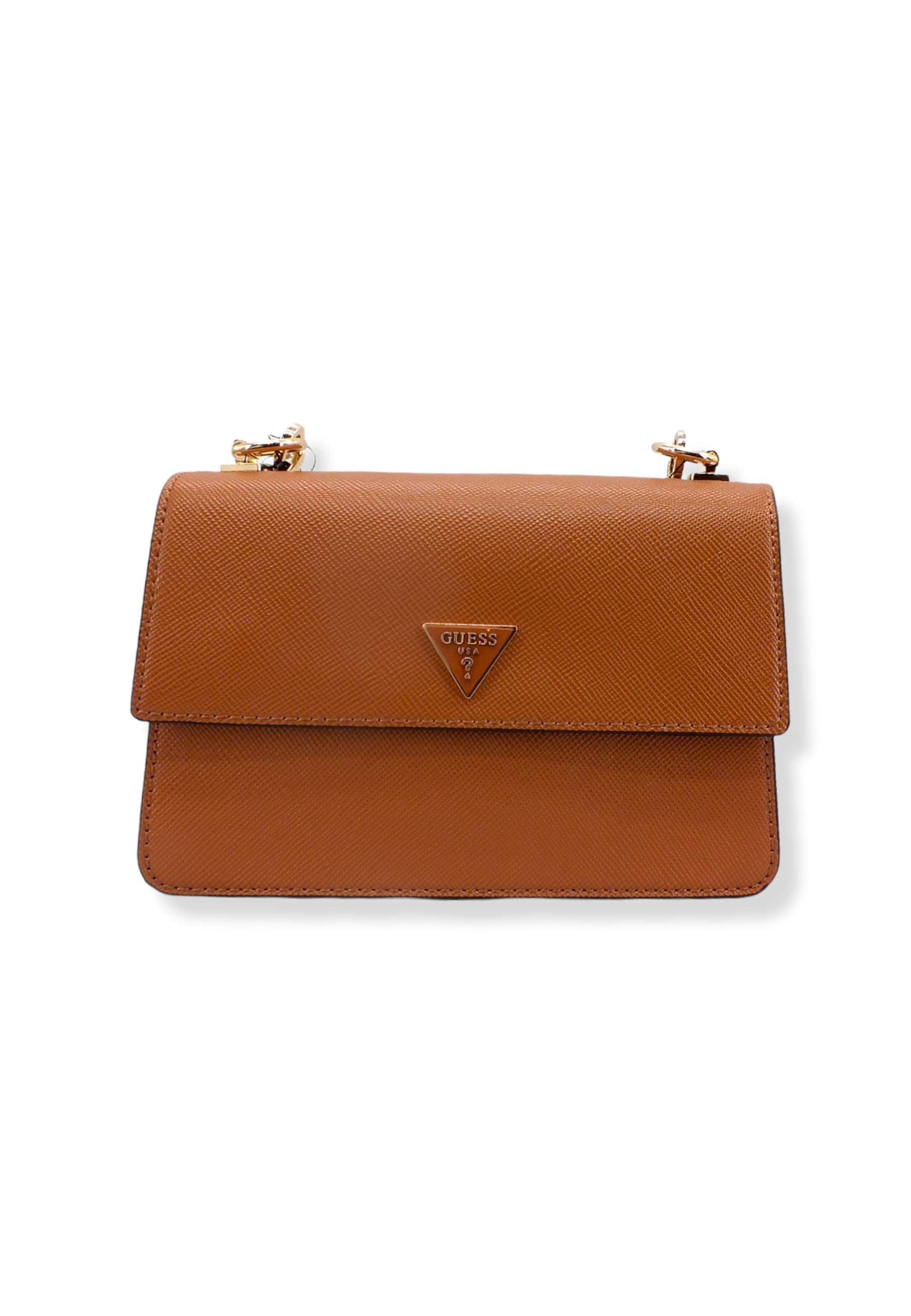 GUESS Borsa Tracolla Alexie Crossbody Marrone Light Cognac VG841619 - Sandrini Calzature e Abbigliamento