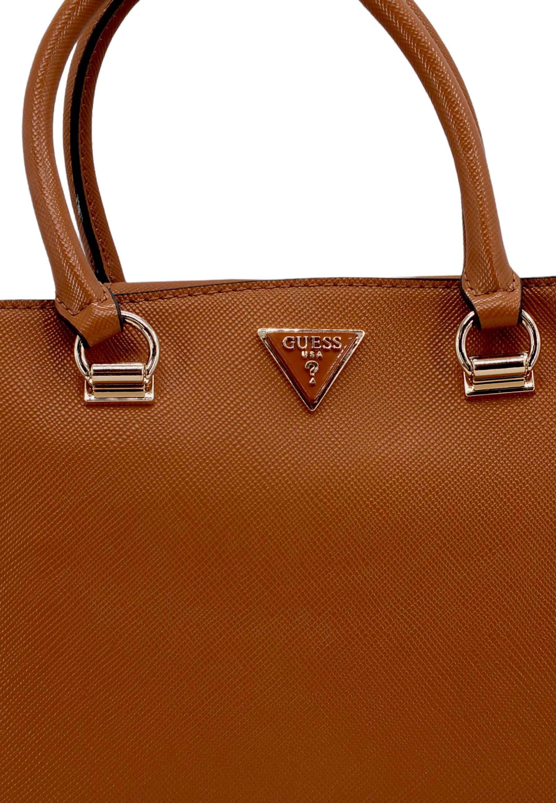 GUESS Borsa Tracolla Alexie Girlfriend Marrone Light Cognac VG841606 - Sandrini Calzature e Abbigliamento
