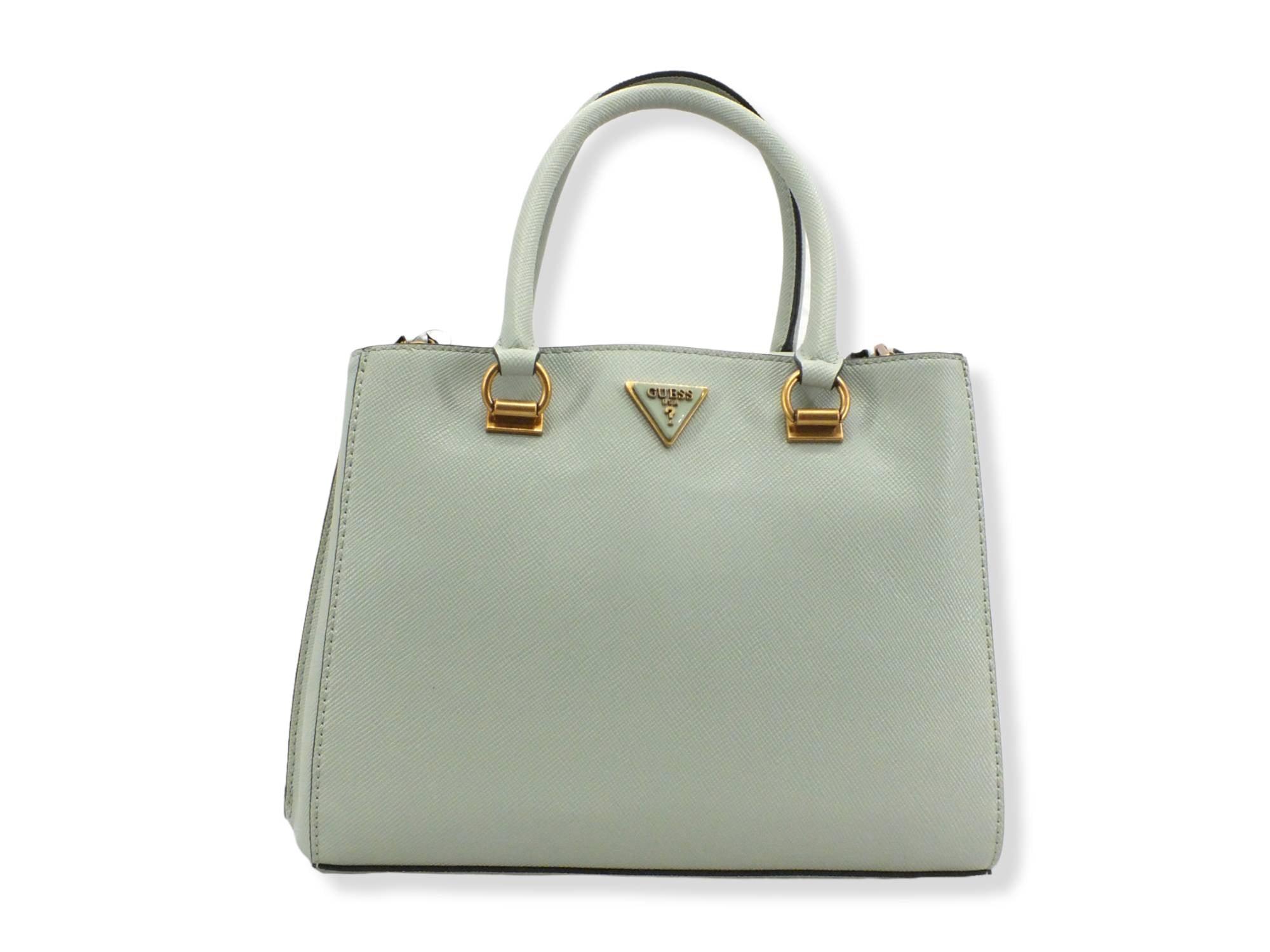 GUESS Borsa Tracolla Alexie Satchel Logo Verde Sage VB841606 - Sandrini Calzature e Abbigliamento