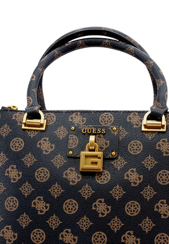 GUESS Borsa Tracolla Centre Stage Marrone Mocha Logo PB850406 - Sandrini Calzature e Abbigliamento