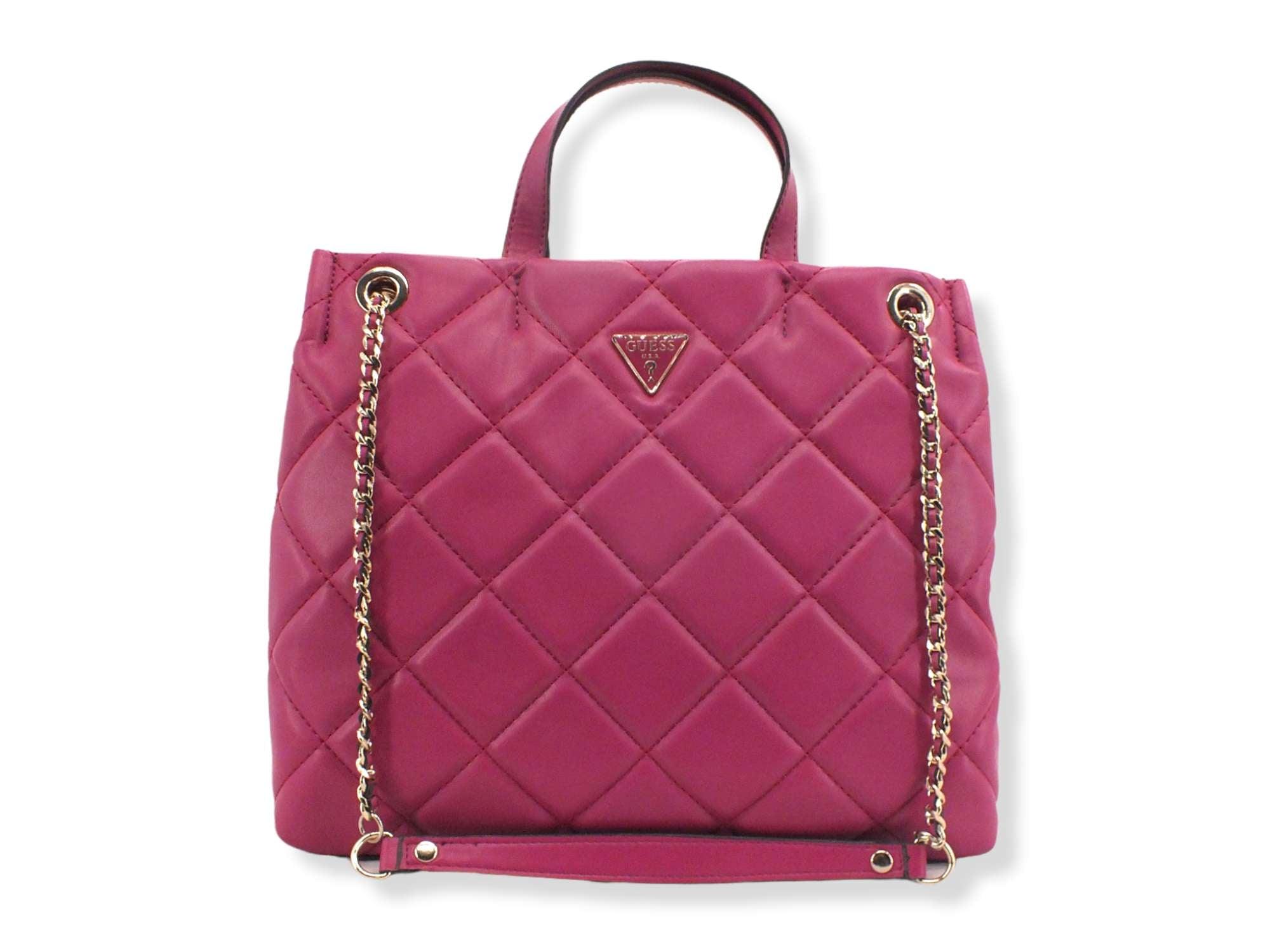 GUESS Borsa Tracolla Cessily Shopper Rosa Fuchsia QG767924 - Sandrini Calzature e Abbigliamento