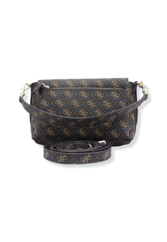 GUESS Borsa Tracolla Eco Brenton Brown Logo ESG839019 - Sandrini Calzature e Abbigliamento
