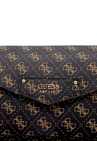 GUESS Borsa Tracolla Eco Brenton Brown Logo ESG839019 - Sandrini Calzature e Abbigliamento