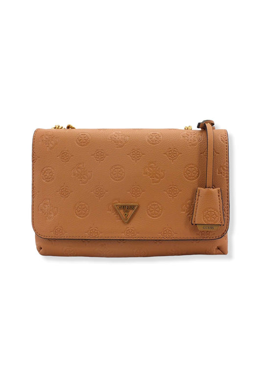 GUESS Borsa Tracolla Helania Crossbody Marrone Caramel PB840321 - Sandrini Calzature e Abbigliamento