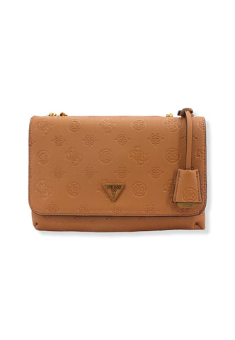 GUESS Borsa Tracolla Helania Crossbody Marrone Caramel PB840321 - Sandrini Calzature e Abbigliamento