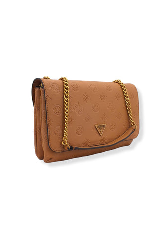 GUESS Borsa Tracolla Helania Crossbody Marrone Caramel PB840321 - Sandrini Calzature e Abbigliamento
