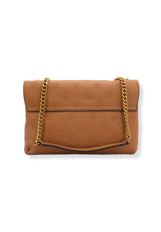 GUESS Borsa Tracolla Helania Crossbody Marrone Caramel PB840321 - Sandrini Calzature e Abbigliamento