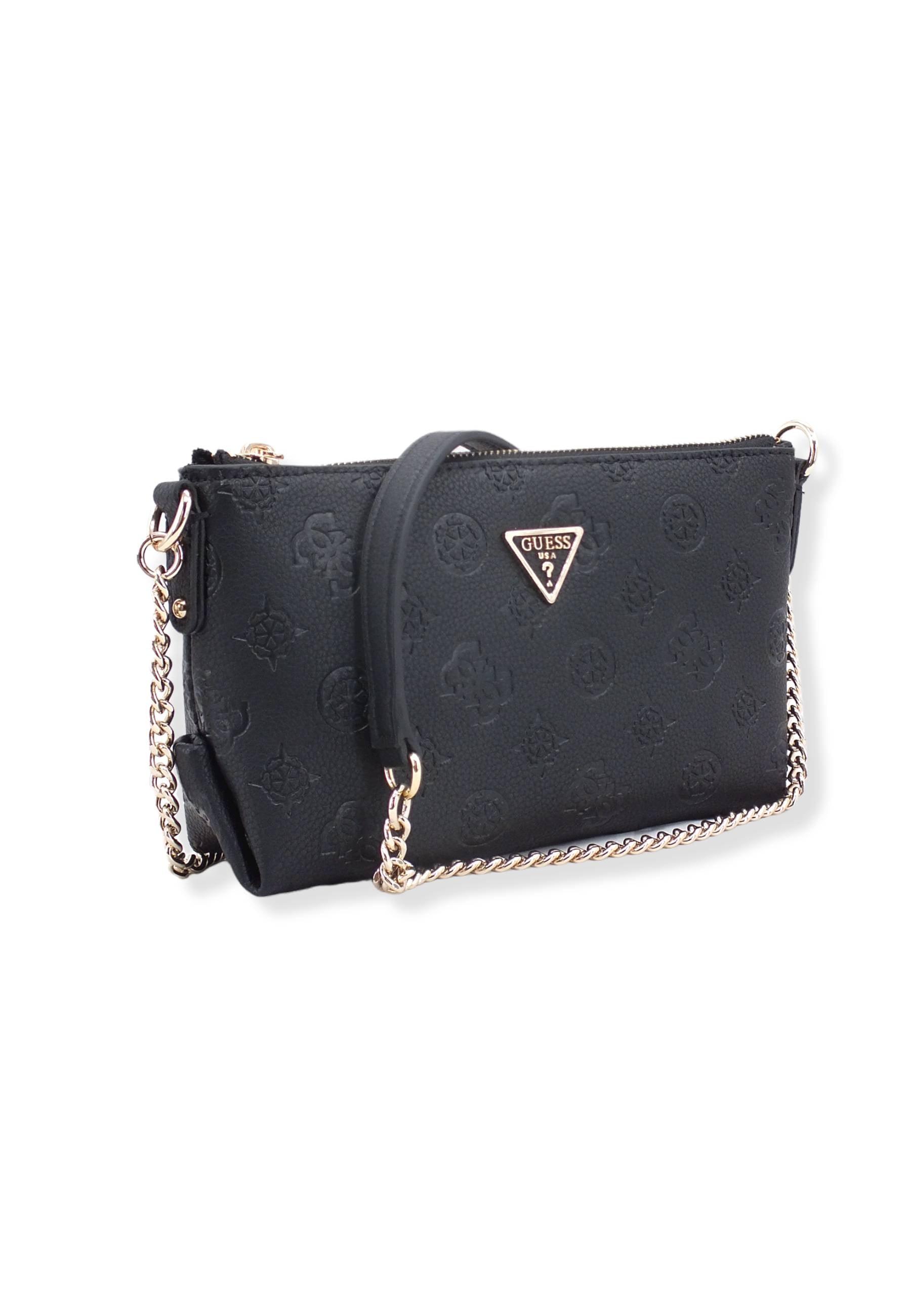 GUESS Borsa Tracolla Helania Mini Black PG840372 - Sandrini Calzature e Abbigliamento