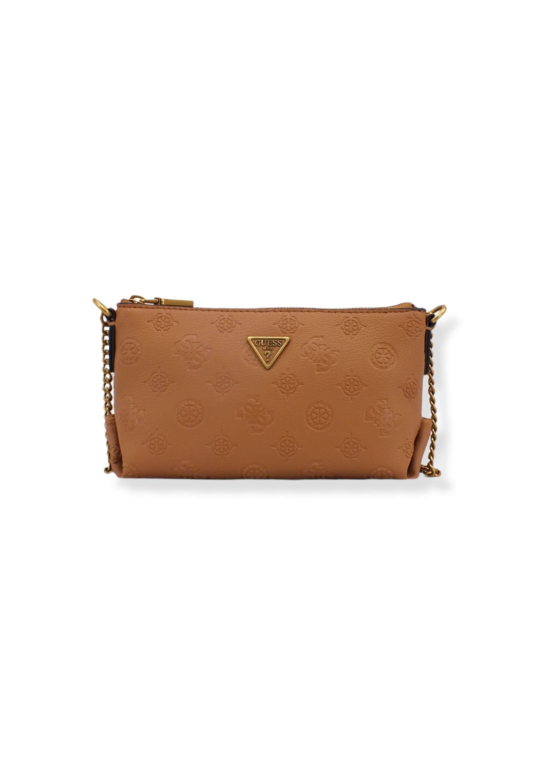 GUESS Borsa Tracolla Helania Mini Marrone Caramel PB840372 - Sandrini Calzature e Abbigliamento