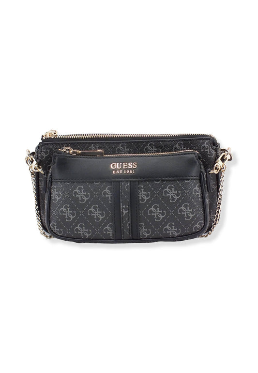 GUESS Borsa Tracolla Kasinta Mini Grigio Coal Multi SG840570 - Sandrini Calzature e Abbigliamento