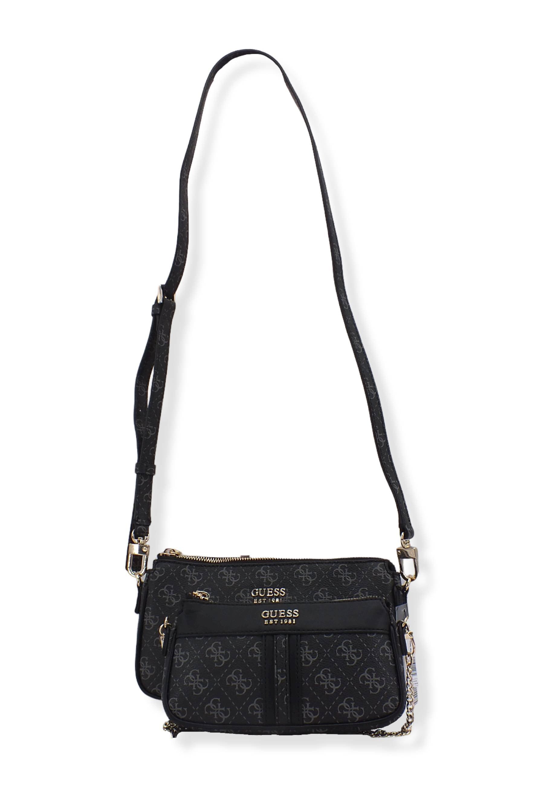 GUESS Borsa Tracolla Kasinta Mini Grigio Coal Multi SG840570 - Sandrini Calzature e Abbigliamento