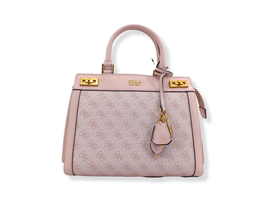 GUESS Borsa Tracolla Katey Bicolor Light Rose Logo XA787026 - Sandrini Calzature e Abbigliamento