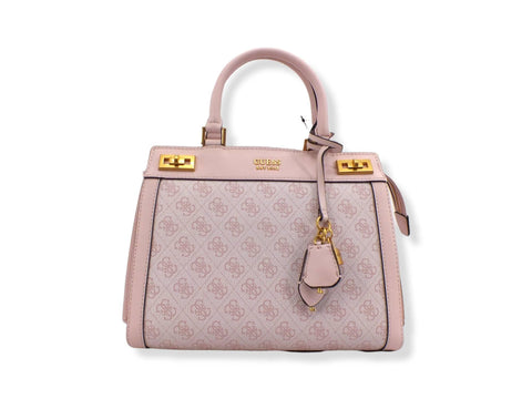 GUESS Borsa Tracolla Katey Bicolor Light Rose Logo XA787026 - Sandrini Calzature e Abbigliamento