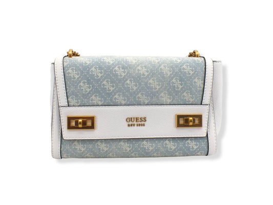 GUESS Borsa Tracolla Katy Azzurro Denim Logo DA787019 - Sandrini Calzature e Abbigliamento