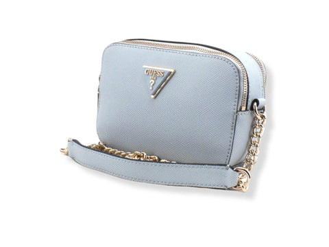 GUESS Borsa Tracolla Noelle Crossbody Camera Double Azzurro Pale Cloud ZG787914 - Sandrini Calzature e Abbigliamento