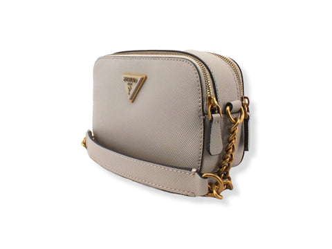 GUESS Borsa Tracolla Noelle Crossbody Camera Double Grigio Stone ZB787914 - Sandrini Calzature e Abbigliamento