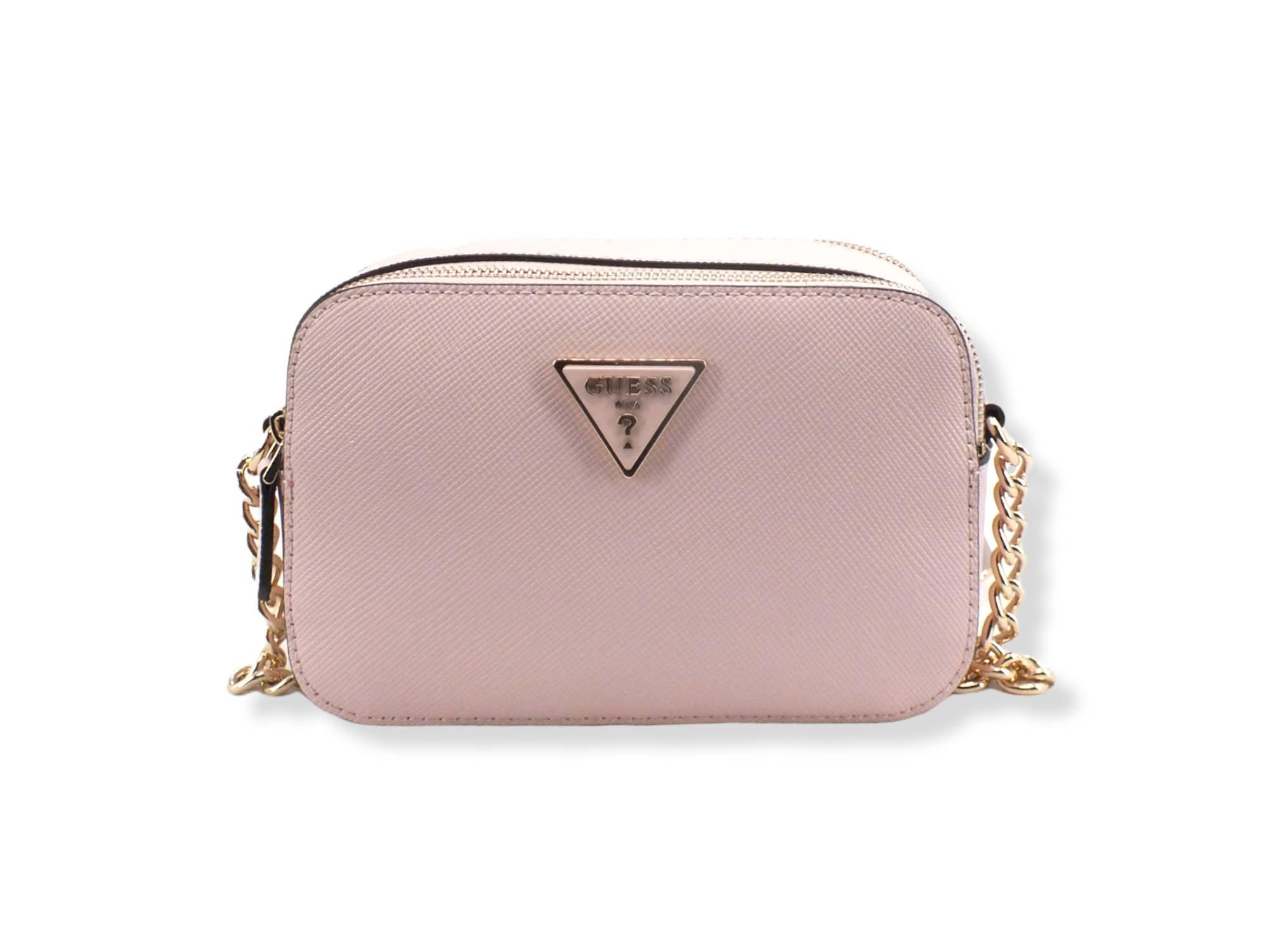GUESS Borsa Tracolla Noelle Crossbody Camera Double Light Rose ZG787914 - Sandrini Calzature e Abbigliamento