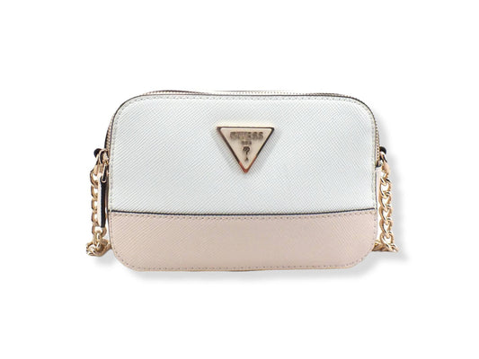 GUESS Borsa Tracolla Noelle Crossbody Camera Double White Multi ZG787914 - Sandrini Calzature e Abbigliamento