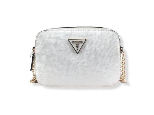 GUESS Borsa Tracolla Noelle Crossbody Camera Double White ZG787914 - Sandrini Calzature e Abbigliamento