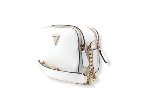 GUESS Borsa Tracolla Noelle Crossbody Camera Double White ZG787914 - Sandrini Calzature e Abbigliamento