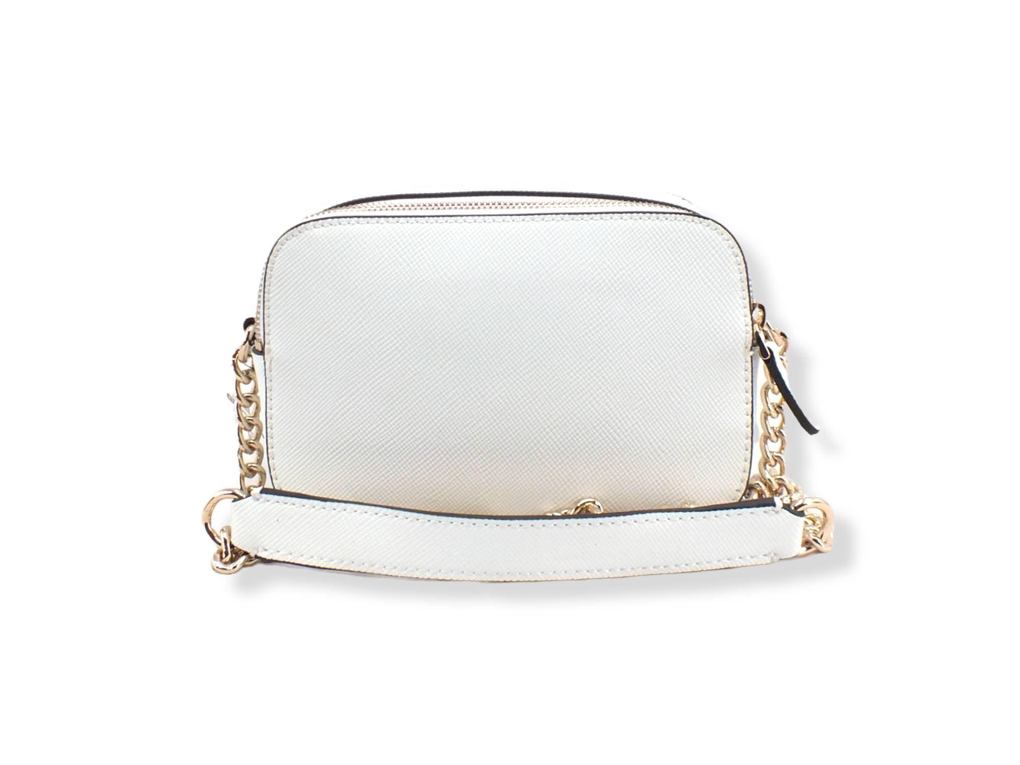 GUESS Borsa Tracolla Noelle Crossbody Camera Double White ZG787914 - Sandrini Calzature e Abbigliamento