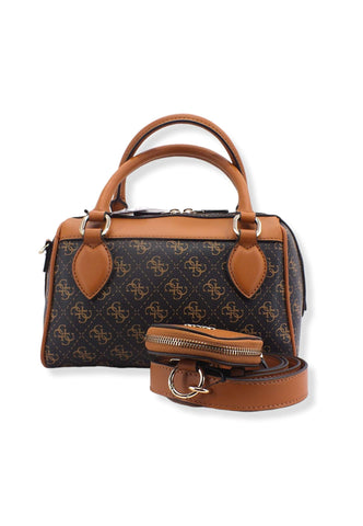 GUESS Borsa Tracolla Noelle Loghi Brown Cognac KG787905 - Sandrini Calzature e Abbigliamento