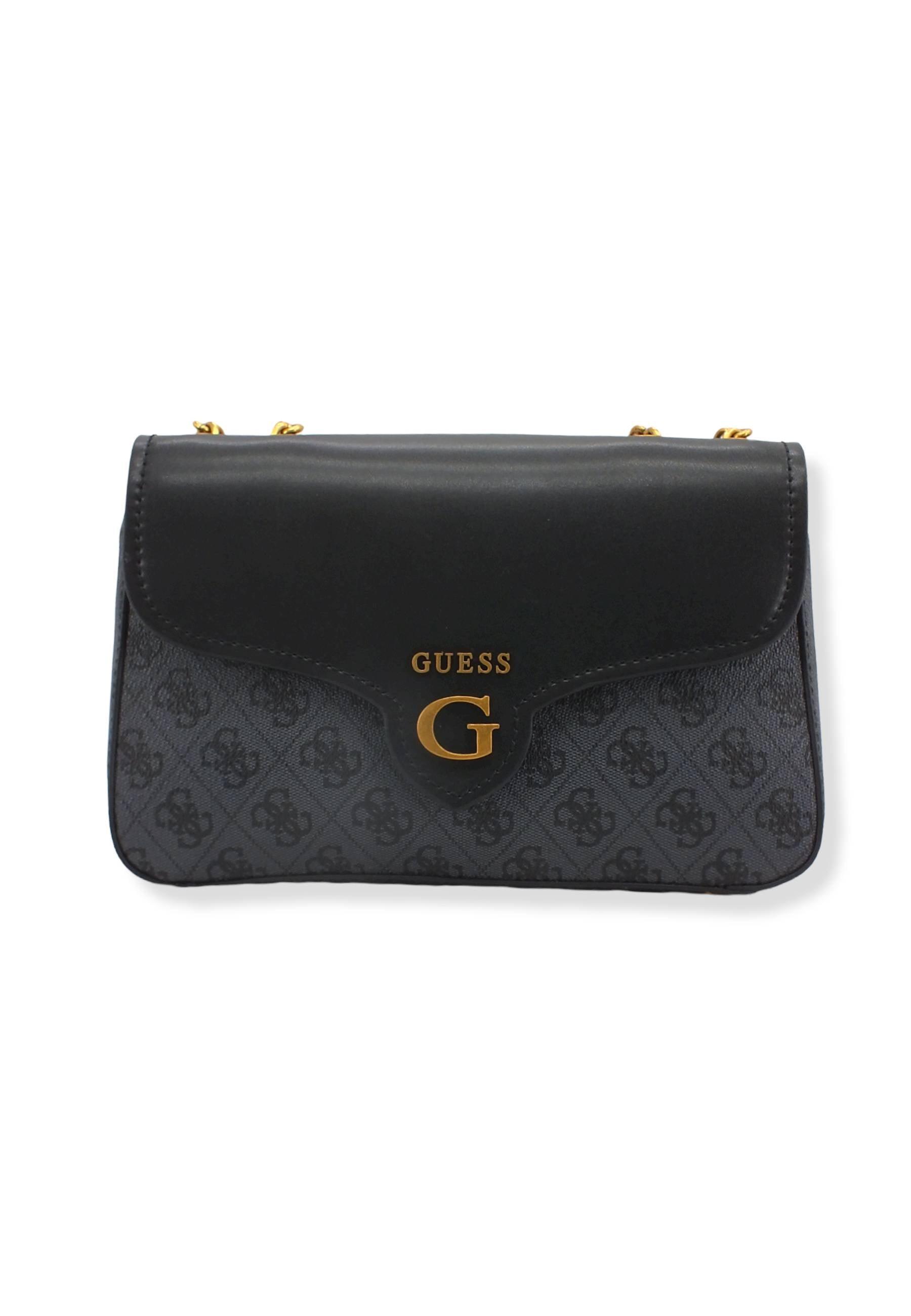 GUESS Borsa Tracolla Rossana Crossbody Grigio Coal Logo Multi SB855121 - Sandrini Calzature e Abbigliamento