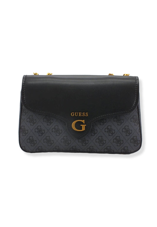GUESS Borsa Tracolla Rossana Crossbody Grigio Coal Logo Multi SB855121 - Sandrini Calzature e Abbigliamento