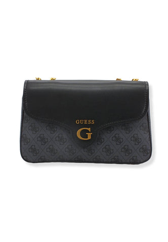 GUESS Borsa Tracolla Rossana Crossbody Grigio Coal Logo Multi SB855121 - Sandrini Calzature e Abbigliamento