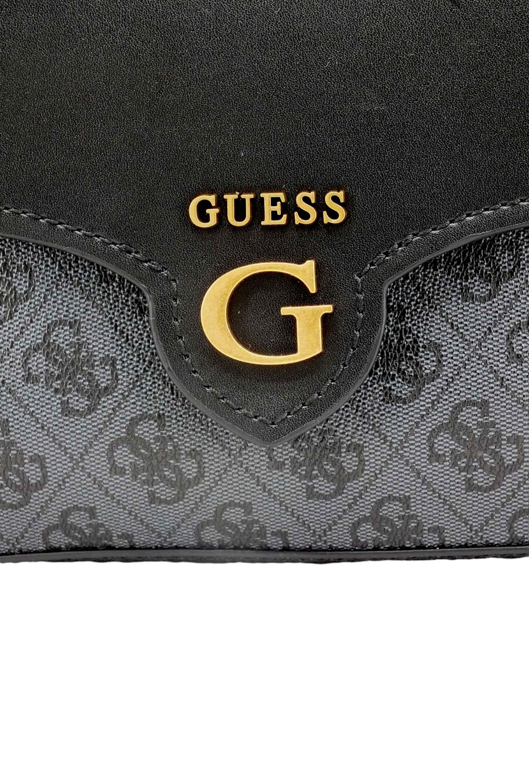 GUESS Borsa Tracolla Rossana Crossbody Grigio Coal Logo Multi SB855121 - Sandrini Calzature e Abbigliamento
