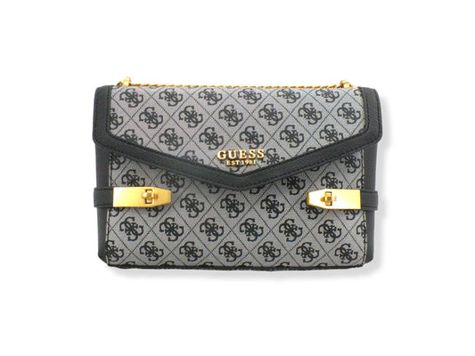 GUESS Borsa Tracolla Zadie Loghi Black Logo SA839619 - Sandrini Calzature e Abbigliamento
