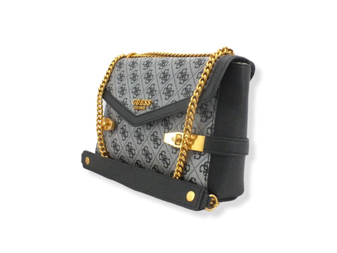 GUESS Borsa Tracolla Zadie Loghi Black Logo SA839619 - Sandrini Calzature e Abbigliamento