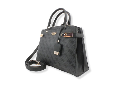 GUESS Borsa Tracolla Zadie Loghi Nero Coal Logo SG839606 - Sandrini Calzature e Abbigliamento