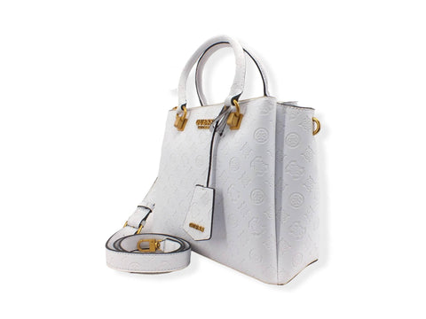 GUESS Borsa Tracolla Zanelle Loghi Rilievo White Logo PA849206 - Sandrini Calzature e Abbigliamento