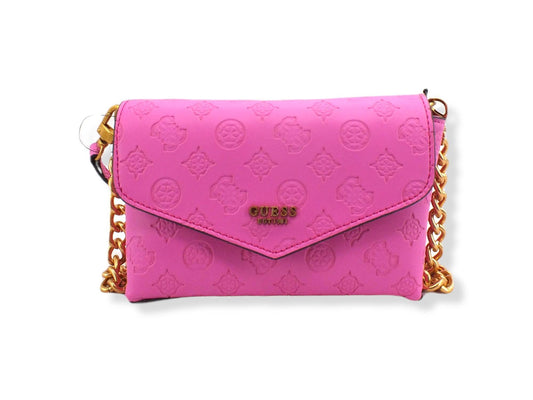 GUESS Borsa Tracolla Zanelle Mini Loghi Rilievo Vivid Rose Logo PA849278 - Sandrini Calzature e Abbigliamento